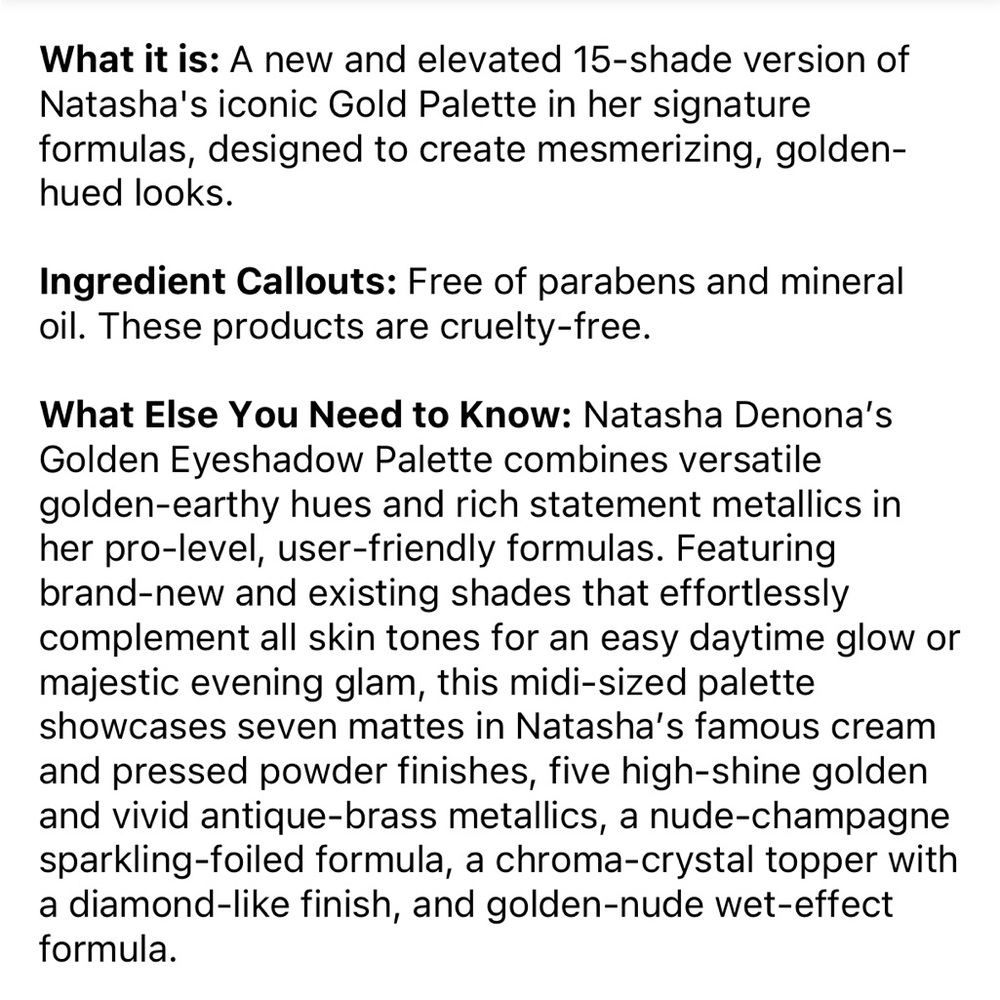 Natasha Denona Golden Eyeshadow Palette - Picture 12 of 13